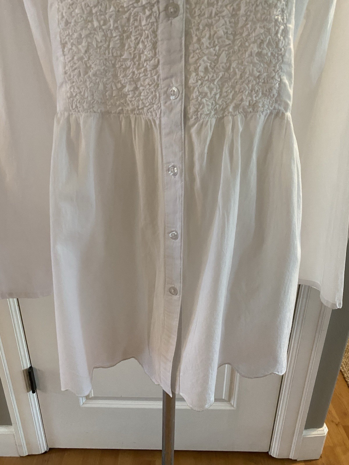 Collections Etc Size M Collared Button Down Shirt… - image 3