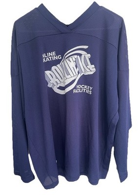 Hystyk Roller Hockey Vintage Mens Sz XL Work Navy Blue White Lounge Gym Play