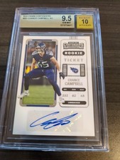 2022 Panini Contenders - Rookie Ticket Chance Campbell #251 (AU, RC) Graded 10