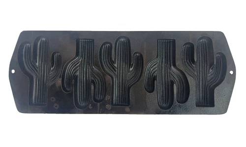 Vtg Lodge Cactus Cornbread Mold Cast Iron 5CP2 Pan Made In USA