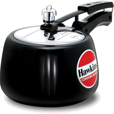 #ad Pressure Cooker Hard Anodised 3 Liters Handi Electric Gas Stovetop Black $129.98