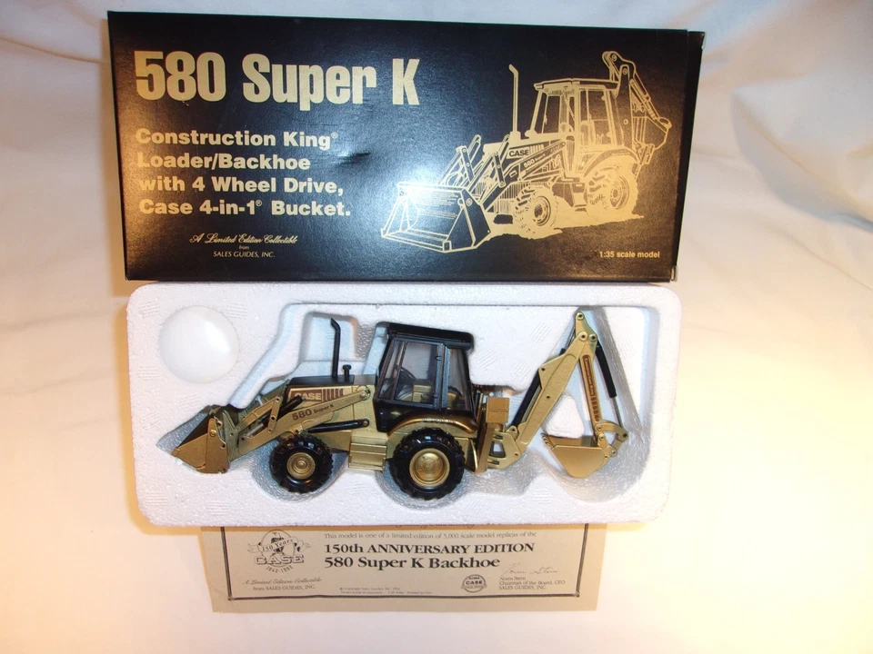 Conrad Case 580 Super K Loader/Backhoe Construction King 150th Anniversary 1:35 - Image 2 of 4