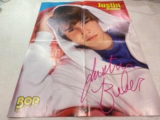Robert Pattinson Justin Bieber teen magazine poster clipping red bean bag Bop