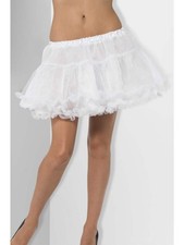 Petticoat White with Satin Band and Ruffles Adult Costume Accessory