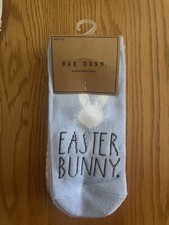 RAE DUNN Easter Socks Woman's Ankle 6 Pair Solids Stripes Prints Easter Sz 5-10