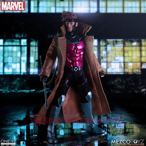 New Mezco 1:12 X-Men Gambit Remy LeBeau Marvel Mutant Action Figure Model Toy - Picture 4 of 12
