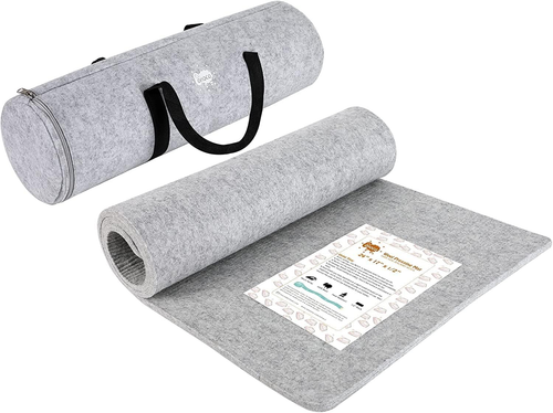 Wool Pressing Mat for Quilting - 15 X 54 XL Extra Large Felt Ironing Pad 3/8" Th