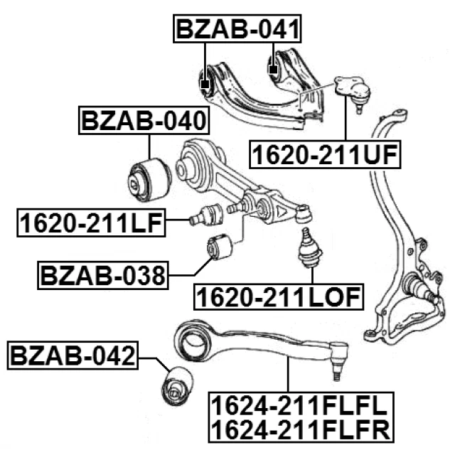 For Mercedes Benz E Class W211 CLS Front Lower Bottom Suspension Ball Joint - Image 2 of 3
