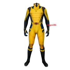 Kids Adult Deadpool 3 Wolverine Jumpsuit Halloween Costume Cosplay Bodysuit