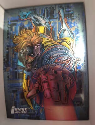 1995 Image Universe Topps Chromium Trading Cards #63 Cyber Force - Heatwave