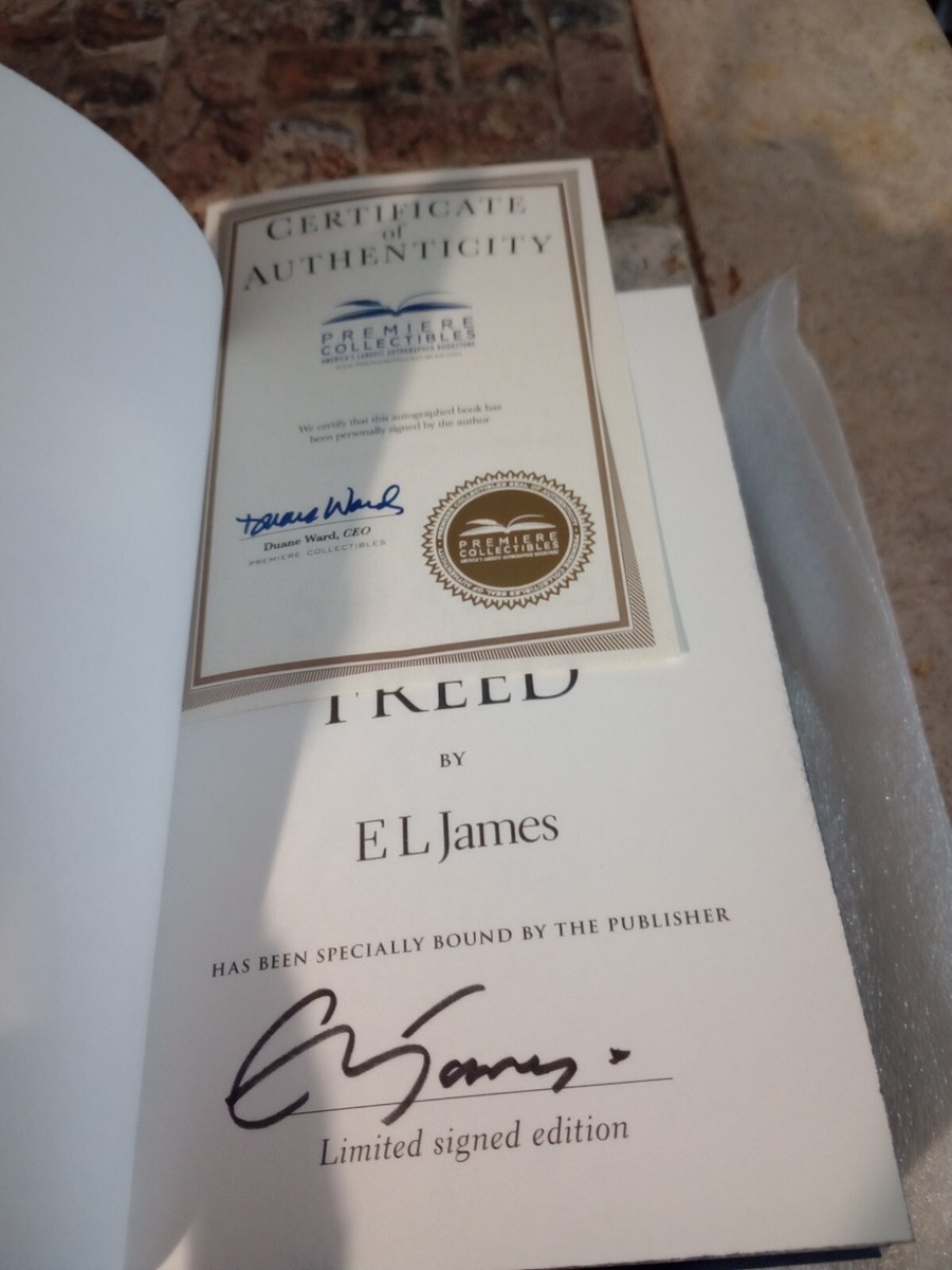 Autographed Fifty Shades Freed SIGNED E L James 2022 HC10th