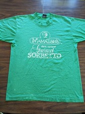 1980s Original Chicago MAMA TISH'S Sorbetto Italian Ice Green Graphic Tee LARGE