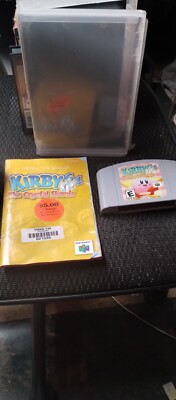 Kirby 64: The Crystal Shards (Nintendo 64, 2000) Box insert Manual and game  N64