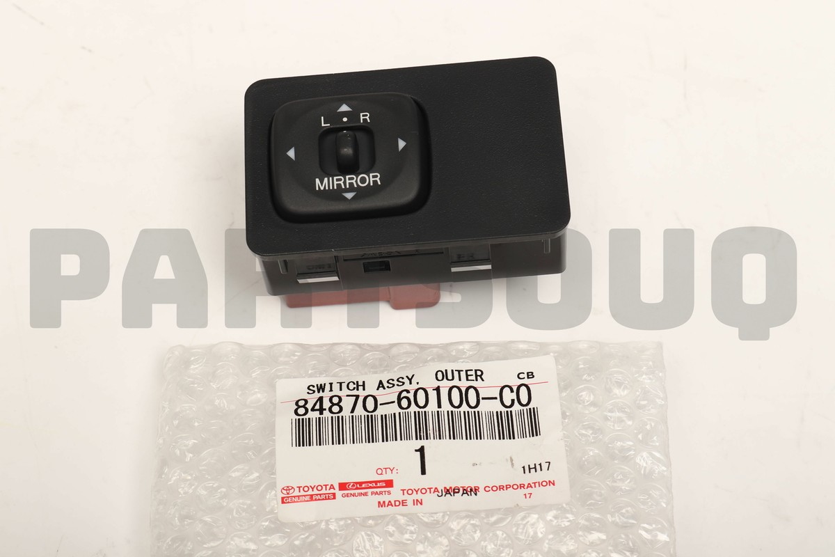8487060100C0 Genuine Toyota SWITCH ASSY, OUTER MIRROR 84870-60100