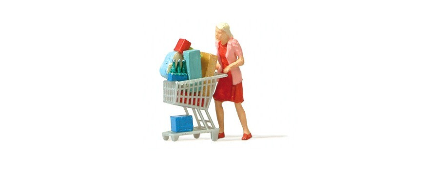 Preiser 28081 - Shopaholic 1:87 HO