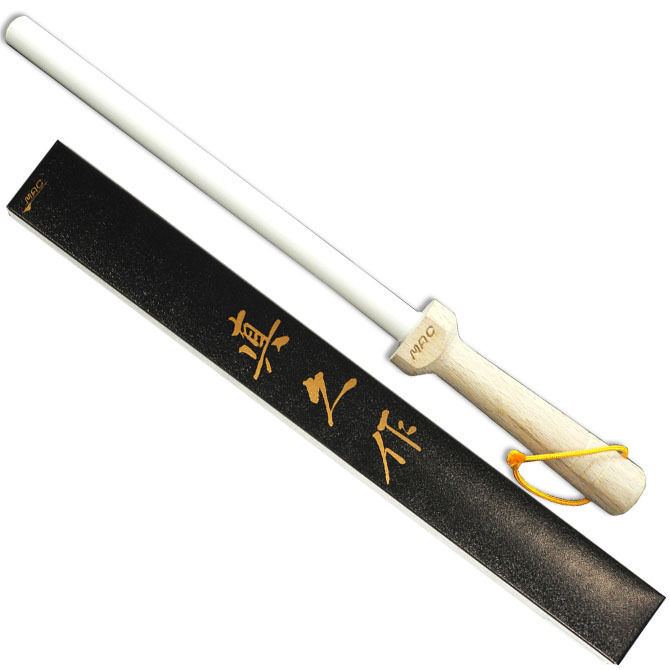 MAC 8.5" White Ceramic Honing Sharpening Rod Medium 1200 Grit # SR-85 Made Japan