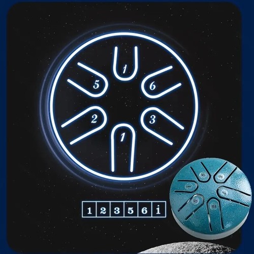 Drum, Outdoor Rain Drum Musical Instrument, Steel Tongue Drum Waterproof - Picture 2 of 5