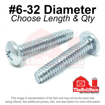6-32 Phillips Pan Head Type F Thread Cutting Screws Zinc (Pick