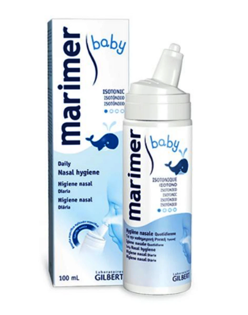 2 Boxes X MARIMER BABY ISOTONIC SEAWATER NASAL SPRAY 100ML EXPRESS SHIPPING