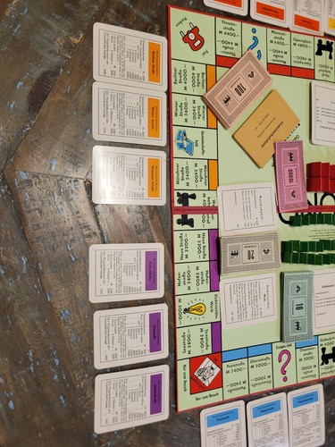 Monopoly Rare German Import 1961 Comp Amazing Condition Wood Pcs Spiele Schmidt - Picture 10 of 22