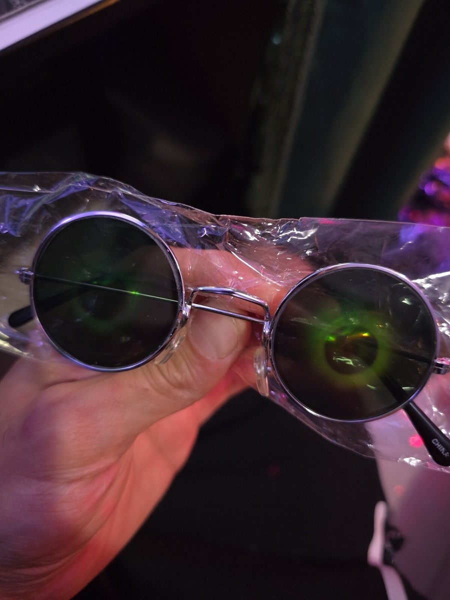 Vintage Hologram Eyeball Round Frame Sunglasses John Lennon