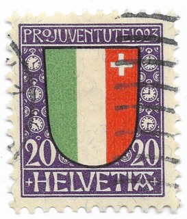Suisse 1923 Pro Juventute / canton de Neuchâtel Mi 187 YT 194 Zum J27 Sc B27