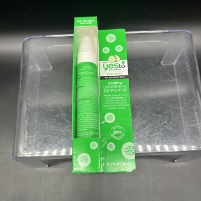Yes to Cucumber Soothing For Sensitive Skin Cooling Under Eye De Puffer