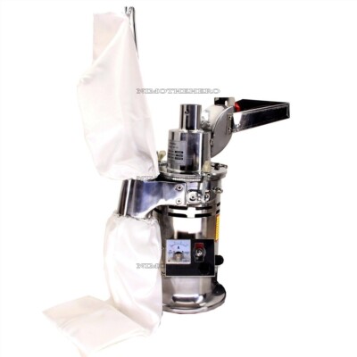 Automatic 15Kg/H New Continuous Hammer Mill Herb Grinder Pulverizer ml