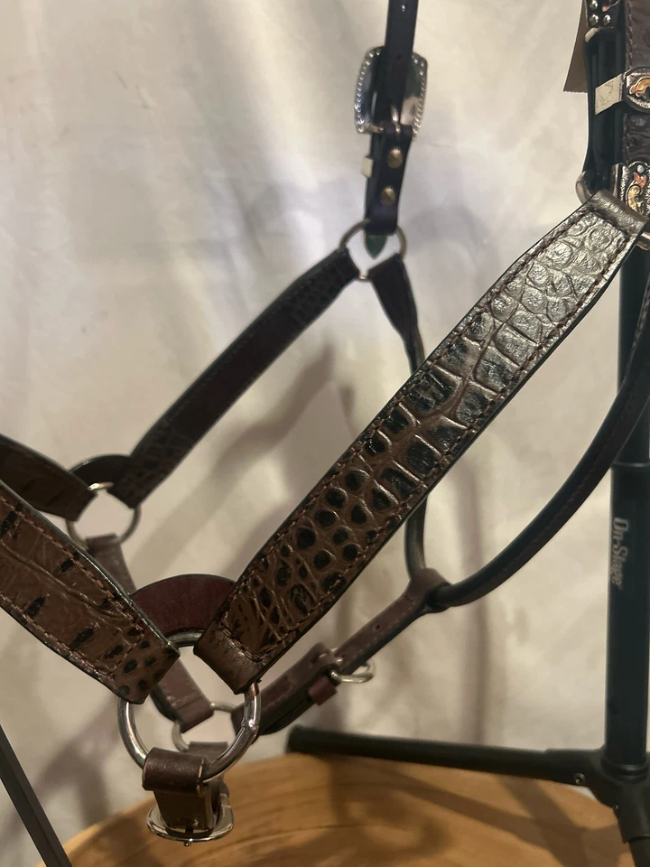 Dale Chavez Cuero Genérico Talla M Cocodrilo NUEVO Halter - Mostrar Foto 3 de 4