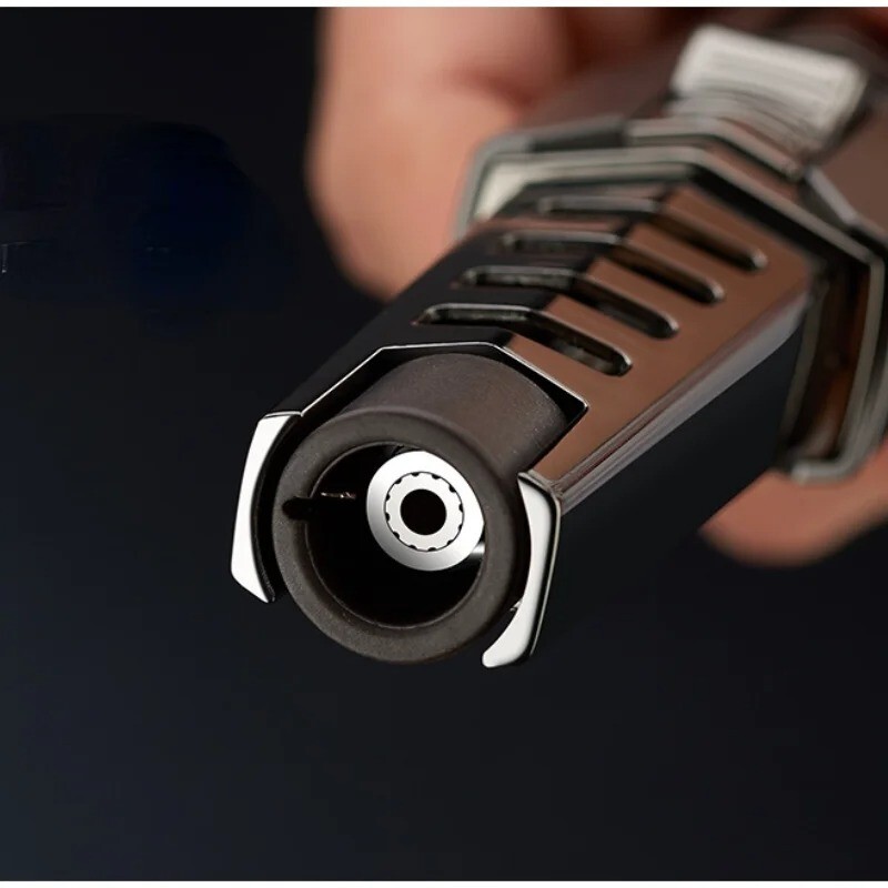 Blue Flame Gas Lighter Spray Gun Turbo Metal Windproof Cigar Lighters