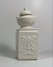 Mini Trinket Top Bowl Stash Milk White Finish Bowl with Lid Figurine