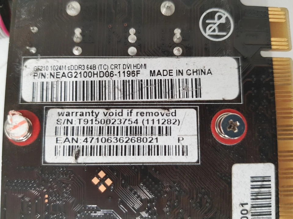 GeForce 210 1GB DDR 3 PALIT NEAG2100HD06-1196F Video Graphic Card inc VAT - Image 4 of 4