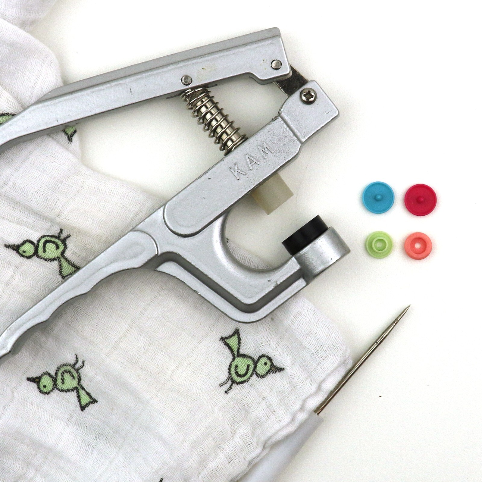 KAM Snaps 625 Snaps +Snap Pliers PICK 25 COLORS Cloth Diapers/Sewing