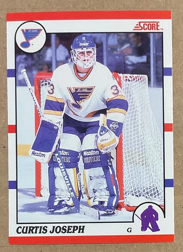 1990-91 CURTIS JOSEPH SCORE CANADIAN RED ROOKIE CARD #151 ST. LOUIS BLUES