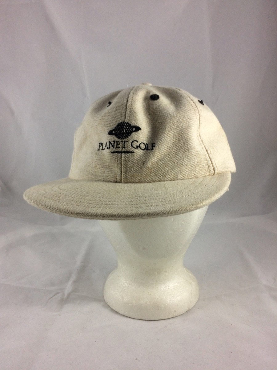 Planet Golf Ivory Baseball Cap/Hat Adjustable Back (bt1-b *)