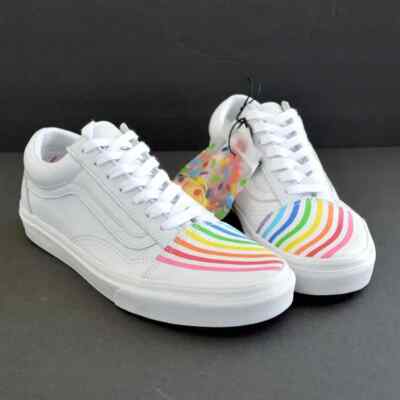 Vans Sneakers Old Skool Flour Shop Rainbow‎ Men\'s Size 10.5 Women 12 White New Vans Old Skool  main image 4