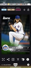2018 Topps Bunt Base Tier 8 JACOB DEGROM Neon Green 133cc [Digital]