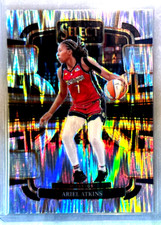 Ariel Atkins 2024 Panini Select WNBA Silver Flash Prizm-#64 Washington Mystics