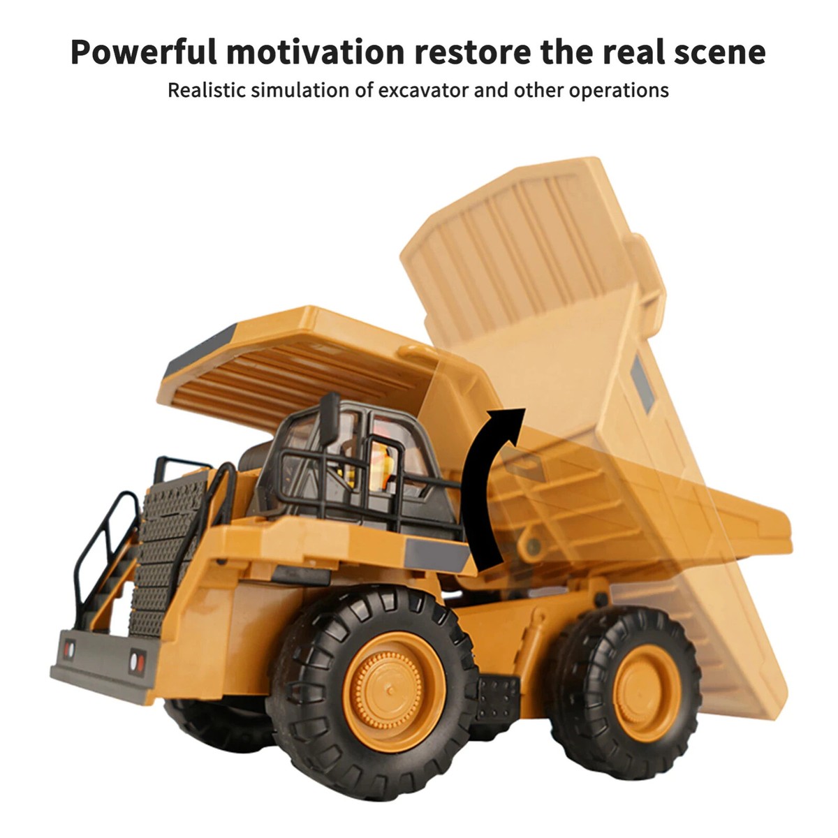 RC DUMP TRUCK 1/20 2.4GHz 11CH RC Construction Truck