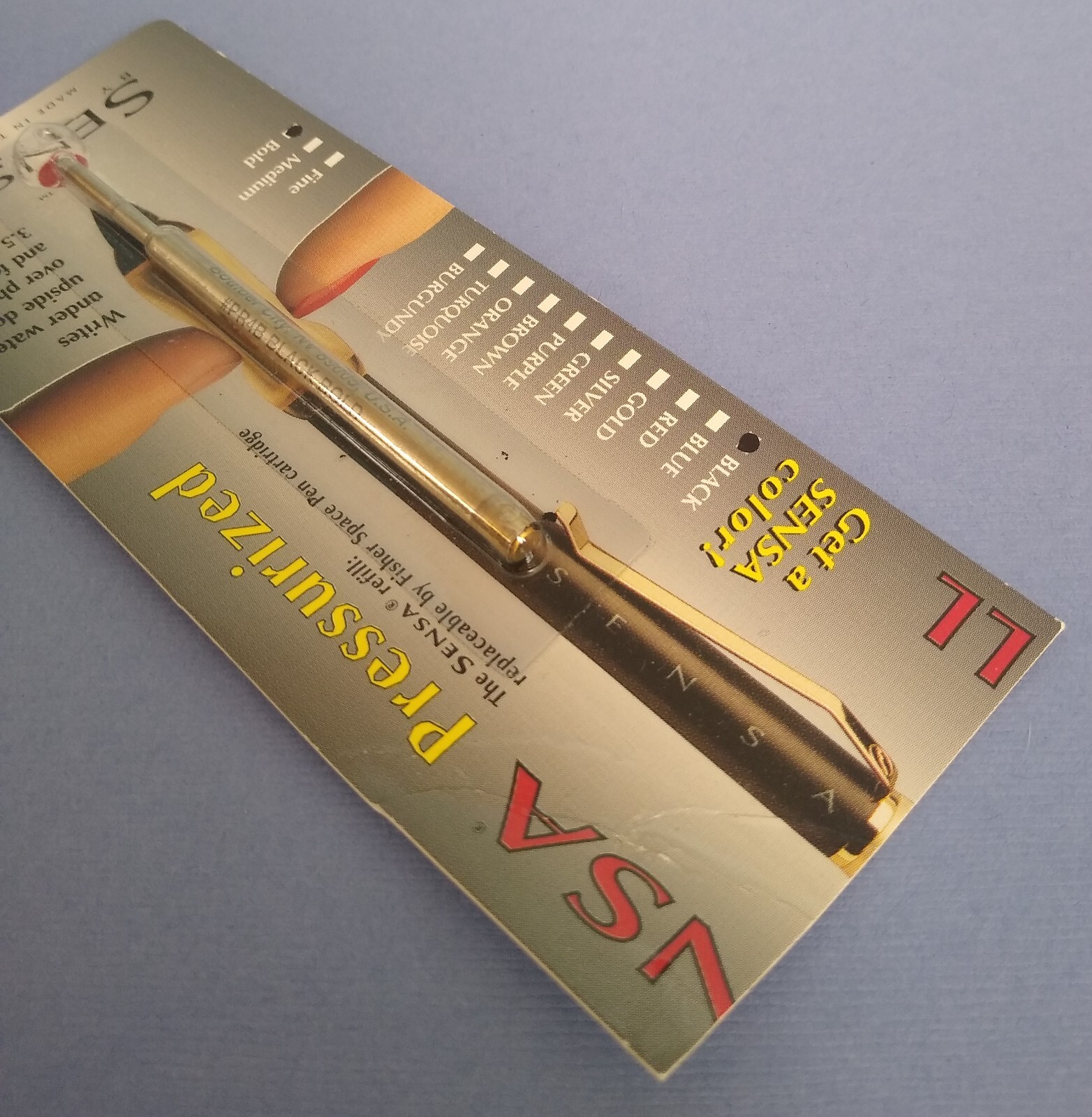 Sensa Ink Pen Refill, Black, Bold, PR4B, Designed for use NASA