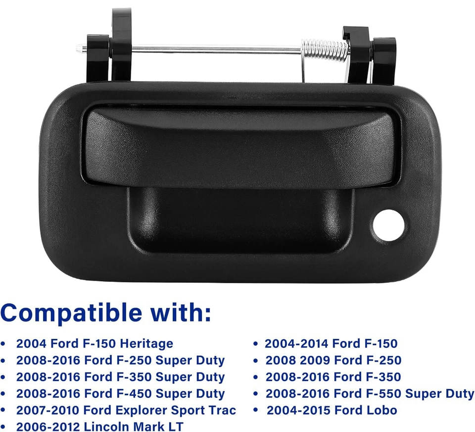 Cierre de manija de puerta trasera con cerradura para Ford F150 F250 F350 F450 F550 2004-2016 Foto 4 de 4