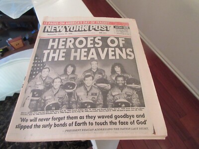 SHUTTLE EXPLODES CAMDEN COURIER-POST Jan 28 1986 Plus More