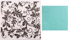 Christmas Leaves Texture Plastic Embossing Folders for Cards Making Berry Branch