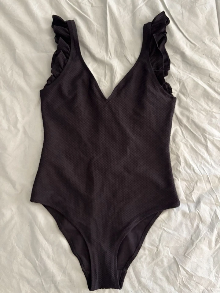 Princesse tam.tam maillot 1 pièce noir volants FR36 femme - Photo 1/4