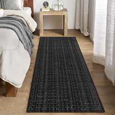 Boho Washable Runner Rug, 2' x 4.3' Washable Bathroom Runner Rug, Hand Woven ...