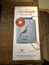 Sunbeam Heating Pad Standard Size 3 Heat Settings Moist Heat Option Brand NEW