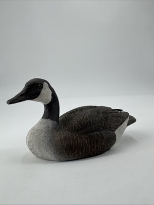 Vintage Hai Feng Ma Hand Painted Decoy Canada Goose Figurine Signed Ships Fast
