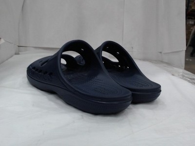 UsedGood - Crocs Unisex Baya Two-Strap Slides, Navy, Mens 10