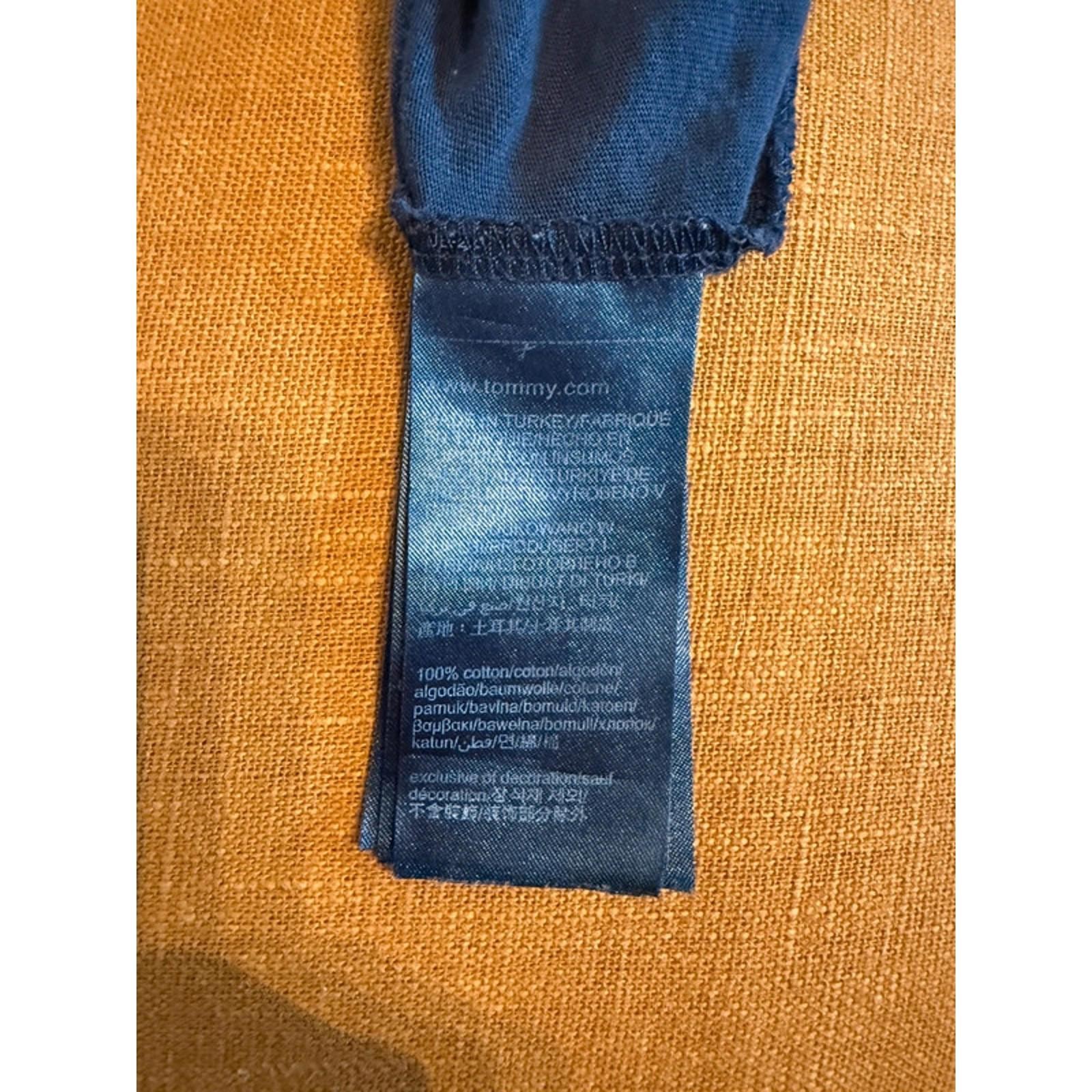 SaleTommy Hilfiger Navy Blue Logo T-Shirt - Essential image 4