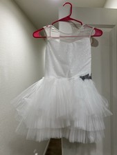 Weissman Grow As We Go 17716 White Tulle Dance Costume Child Small LC
